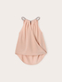 Top din satin cu detaliu cu colier image number 4