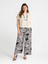 Pantalon large imprimé image number 0