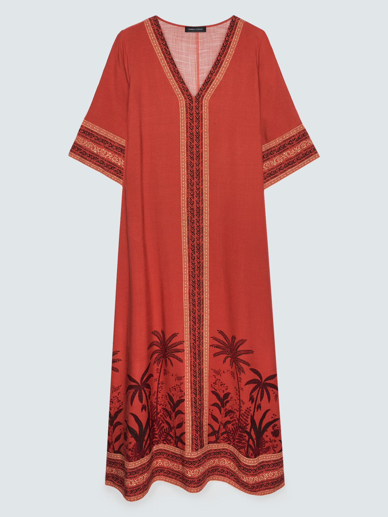 Caftan &agrave; imprim&eacute; ethnique image number 4