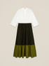 Robe longue color block image number 3
