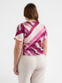 Bedruckte Bluse mit Volant image number 1