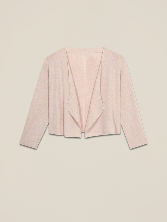 Cárdigan corto de lurex