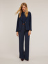 Veste de costume simple boutonnage en tissu crêpe image number 3