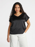 T-Shirt aus Satin und Jersey image number 0