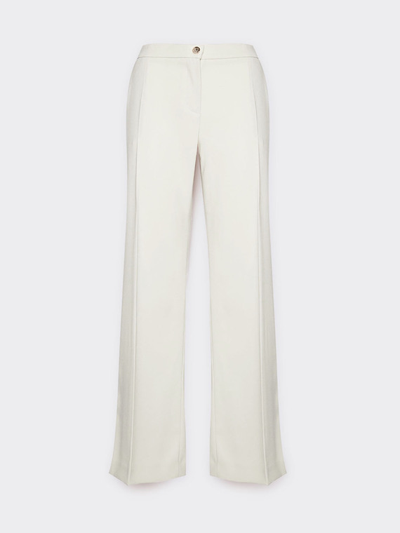 Pantaloni in tessuto crêpe stretch