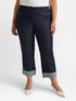 Cropped jeans with micro studs image number 2