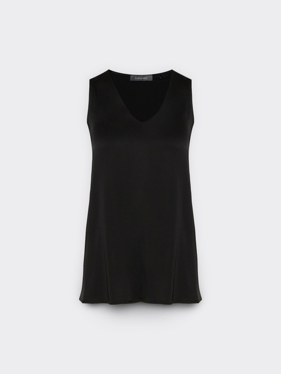 Top in raso di viscosa