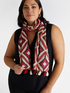 Scarf with ethnic print and tassels image number 0