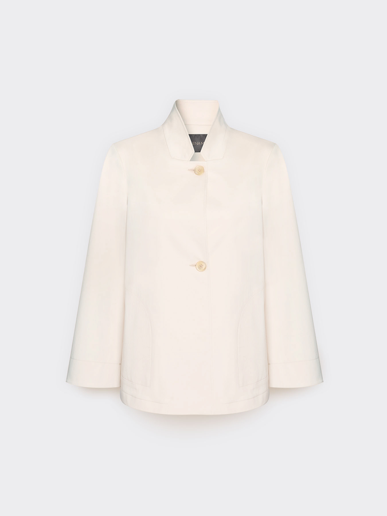 Unstructured cotton blend jacket image number 4