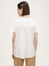 Camiseta bimaterial con bolsillo de pedrería image number 1
