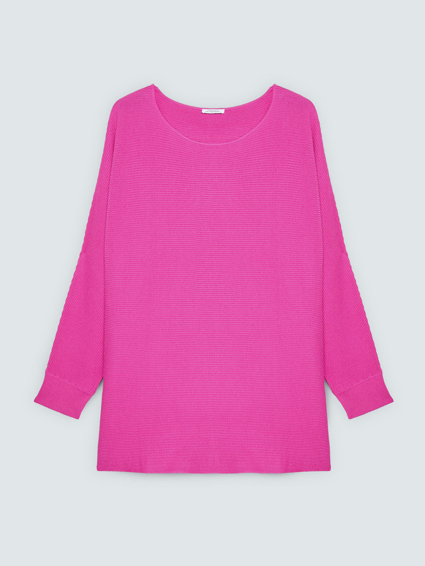 Maglia a costine con maniche kimono image number 4