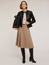 Blouson en tissu enduit avec découpes effet modelant image number 0