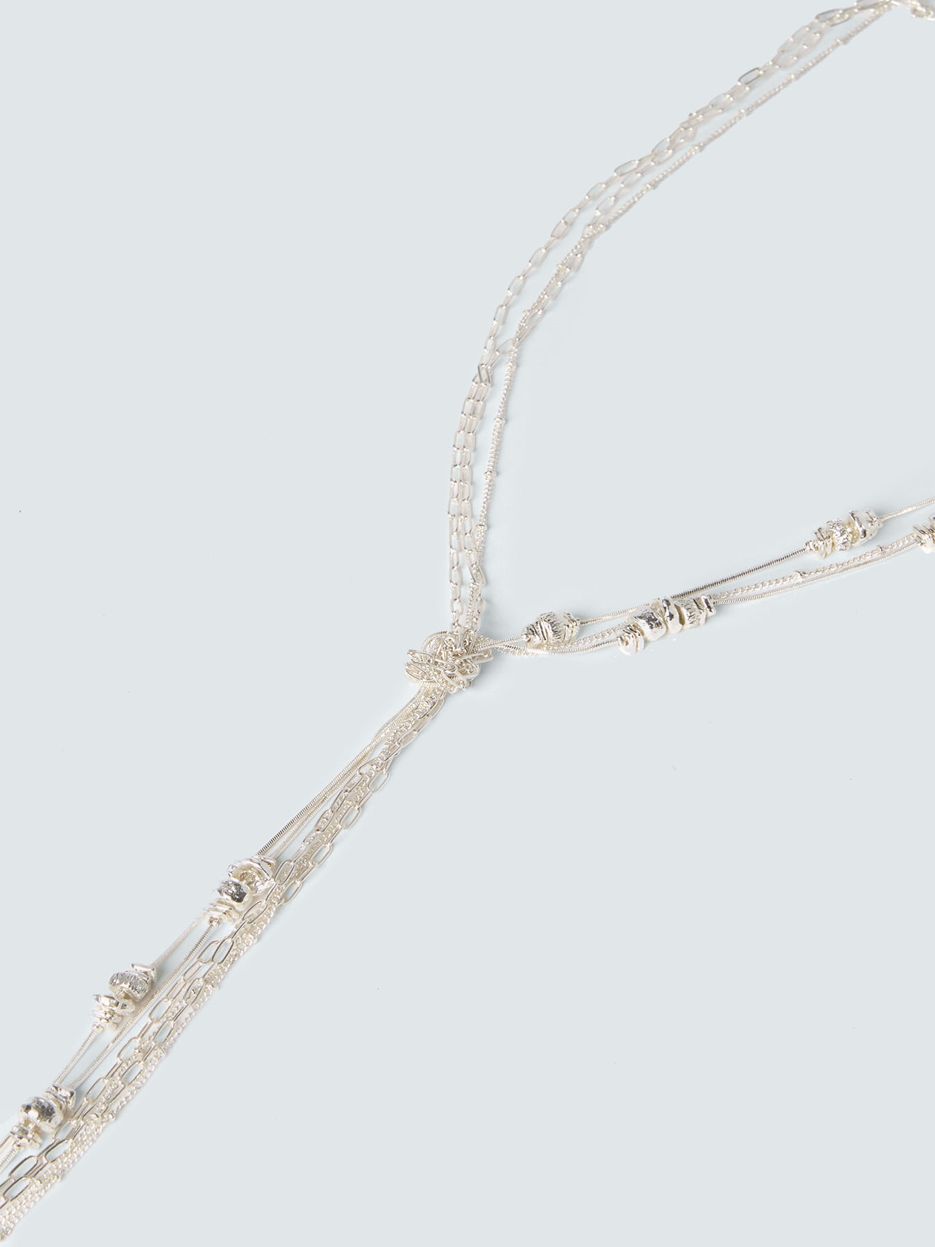 Multi-strand necklace with knots image number 2