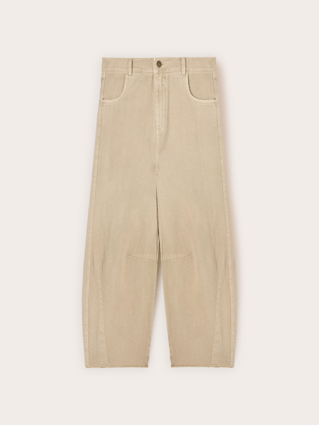 Balloon pants in cotton drill image number 4