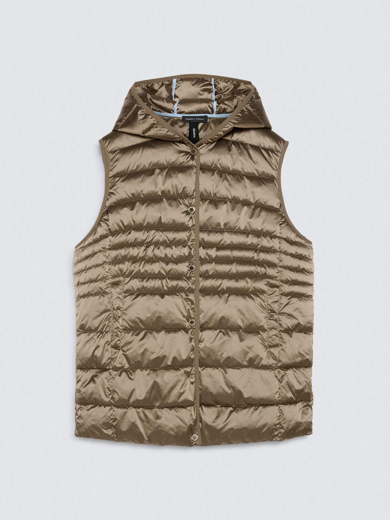 Sleeveless hooded puffer jacket image number 5