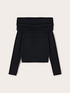 Schulterfreier Pullover aus Wolle image number 4