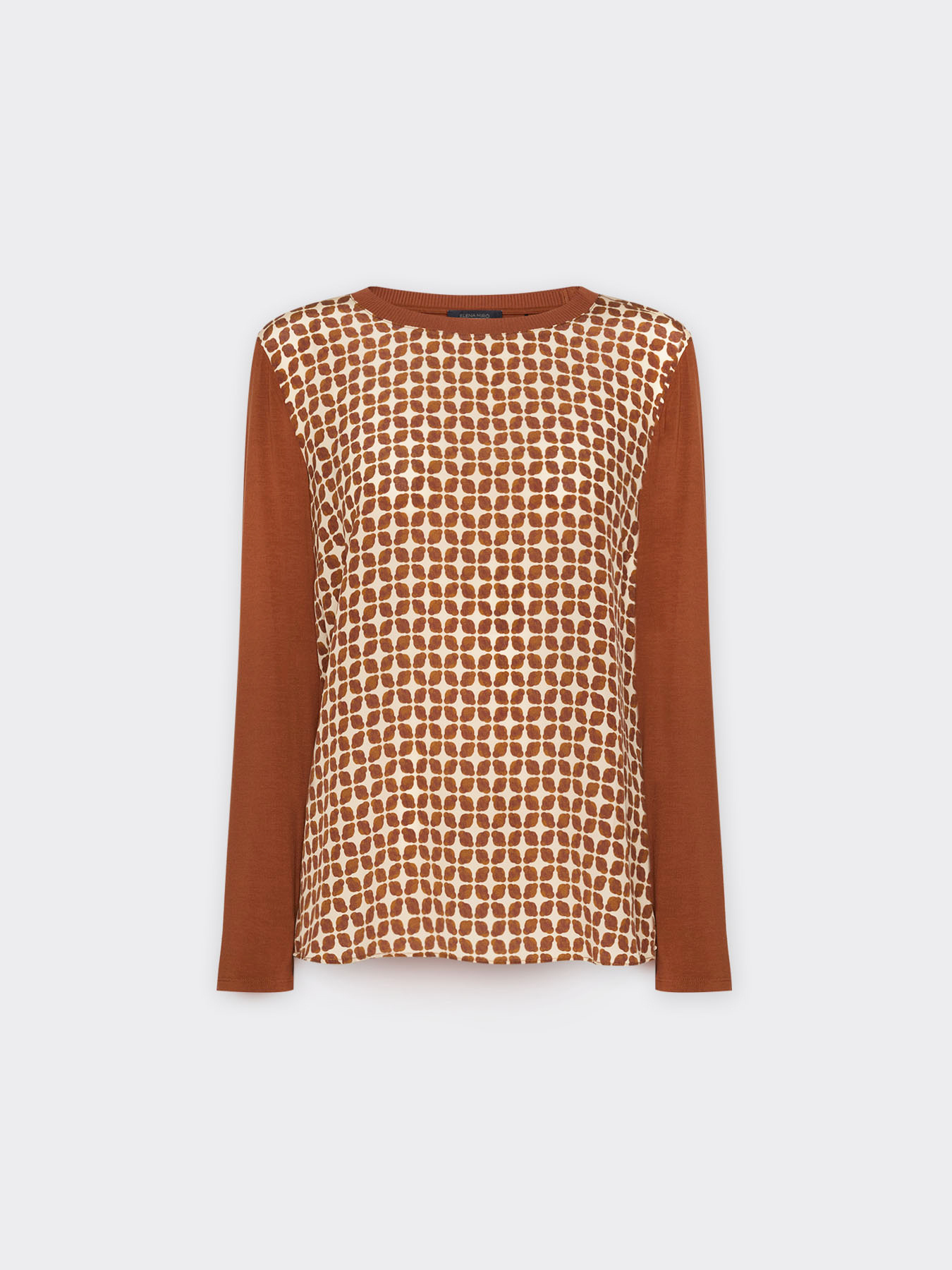 T-shirt with printed silk front image number 4