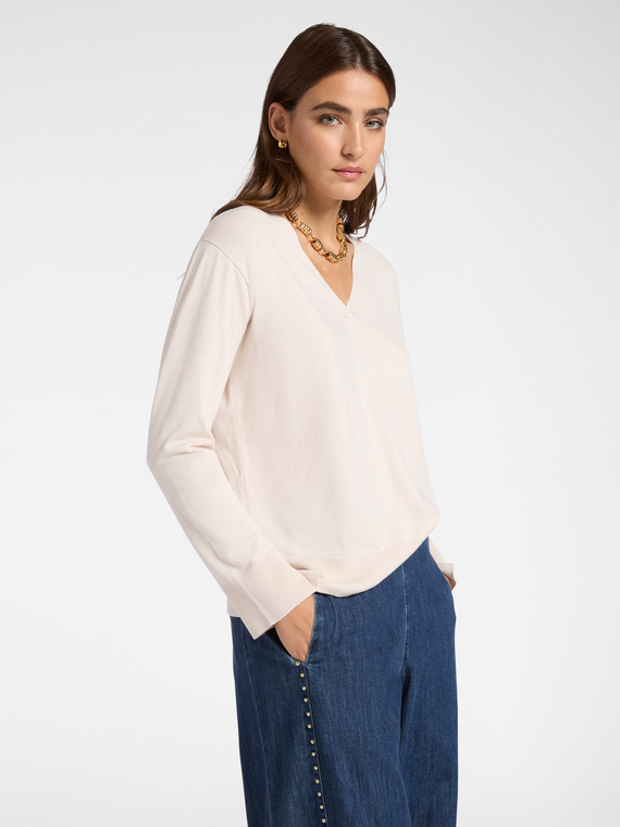 Pullover mit V-Ausschnitt