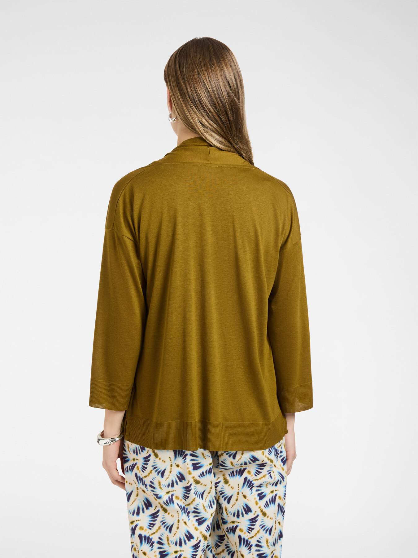 Relaxed fit open-front t-shirt image number 1