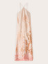 Long satin dress with stole image number 6