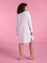 Crepon swimsuit cover-up shirt image number 2