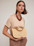 Small bag in tessuto effetto paglia image number 0