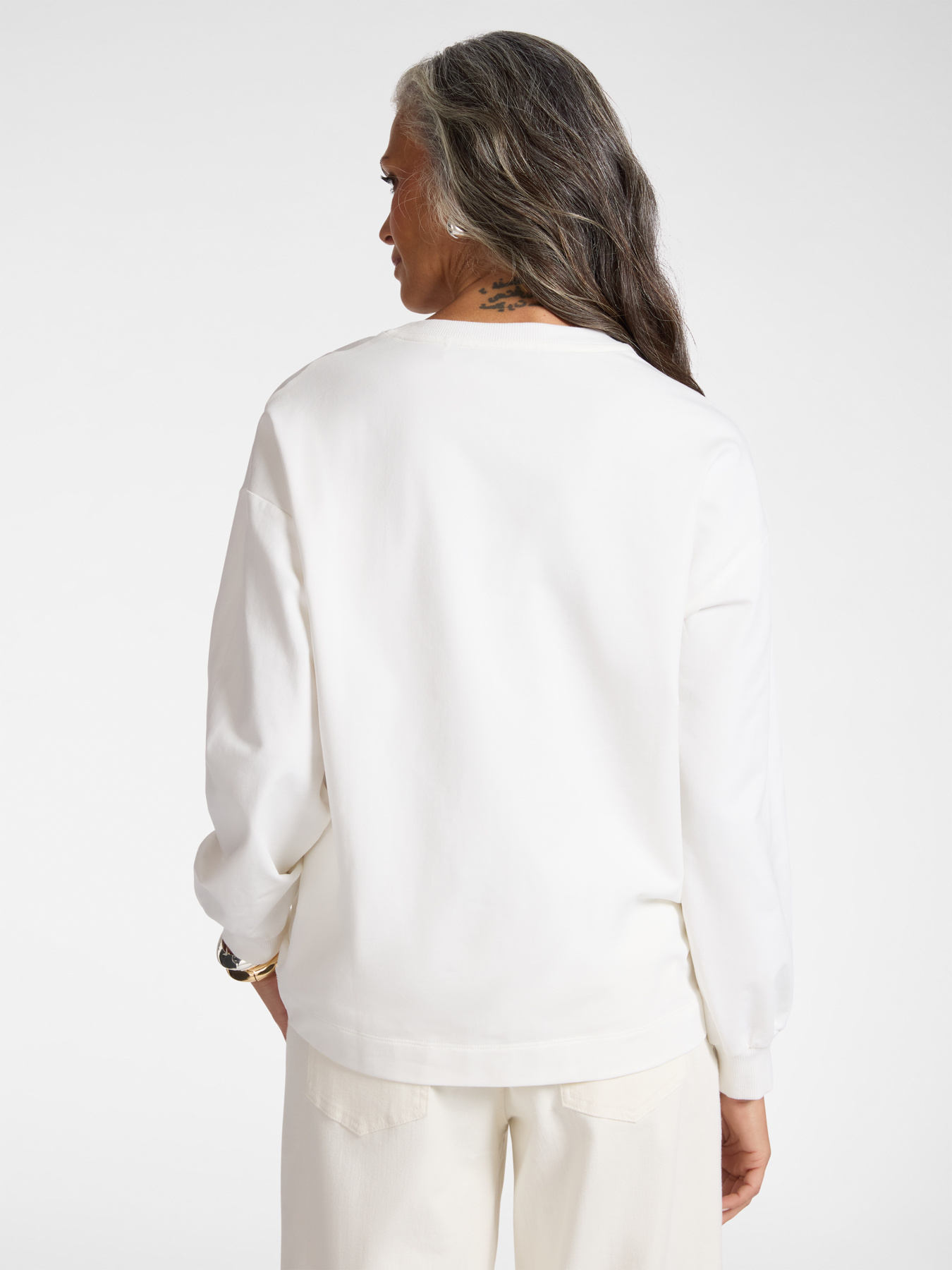 Besticktes Baumwoll-Sweatshirt image number 1