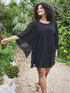 Robe en georgette avec manches kimono maxi image number 0