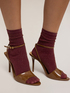 Pack of 3 Short Sheer Ribbed Lurex Socks image number 0