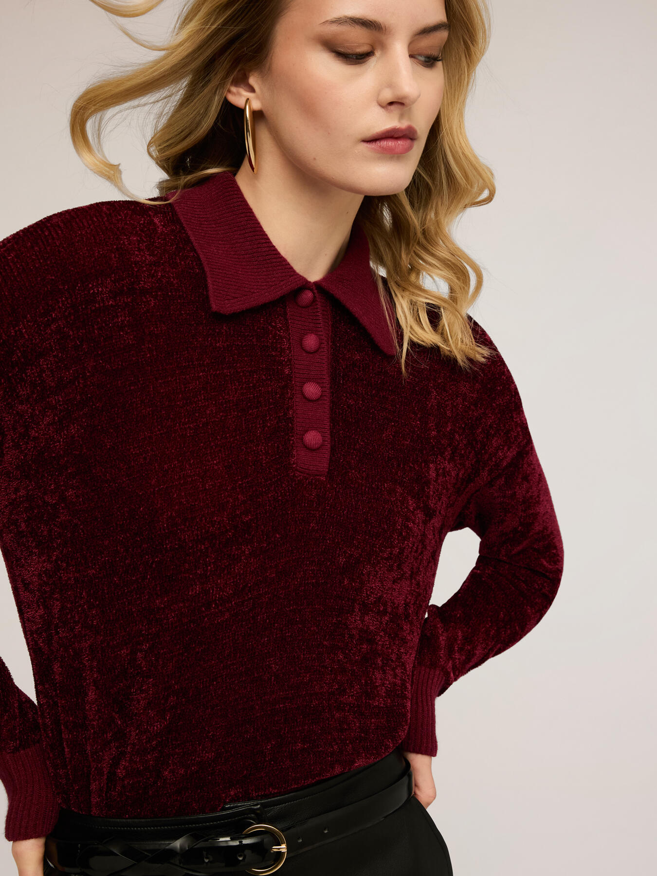 Polo en chenille image number 0