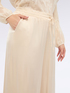 Pantalon jambe large en satin stretch image number 3