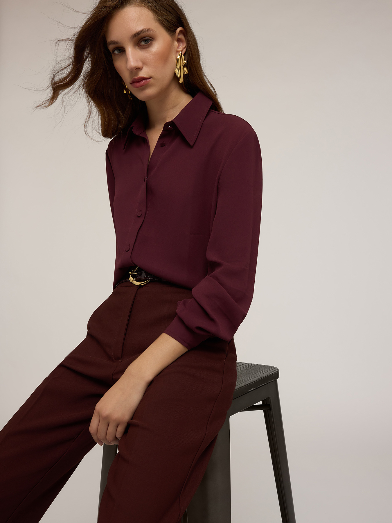 Hemd mit gefütterten Knöpfen image number 3