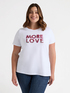 T-Shirt mit aufgesticktem Schriftzug image number 2