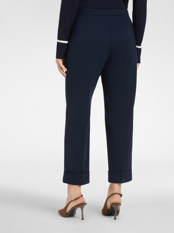 Pantalon large avec revers