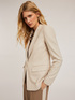 Blazer monopetto in tessuto tecnico image number 0