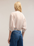 Striped muslin oversized blouse image number 1