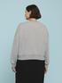 Geschlossener Pullover mit kreisförmiger Aufschrift image number 1
