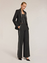 Palazzo pants with side stripe image number 0