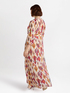 Long dress with Ikat print image number 1