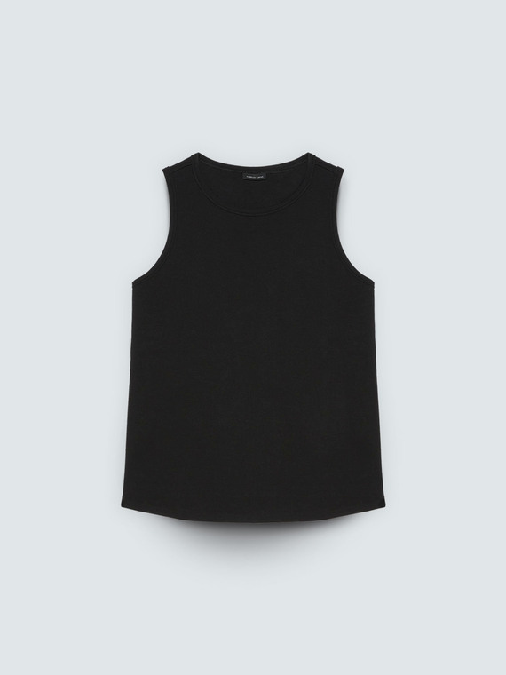 Top aus geripptem Baumwoll-Jersey