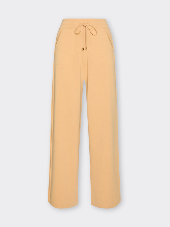 Pantaloni palazzo misto viscosa