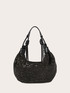 Hobo bag con decorazione di pietre image number 2