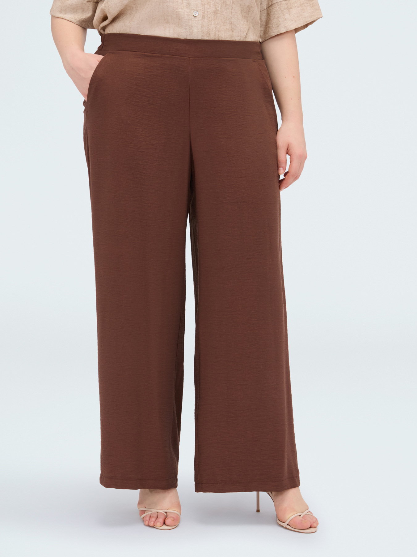 Pantalones Wide Leg en mezcla de viscosa image number 0
