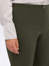 Kick flare trousers in viscose image number 3