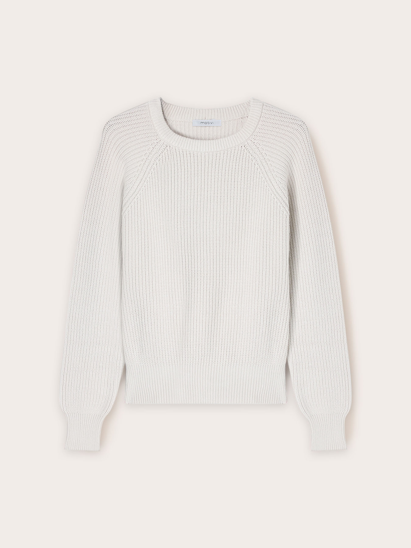 Ribbed asymmetrical sweater image number 2