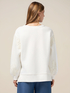Closed sweatshirt with embroidery on the sleeves image number 1