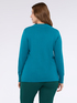 Maglia con scollo a V e bottoni sui polsini image number 1