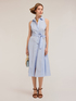 Striped cotton chemisier dress image number 3