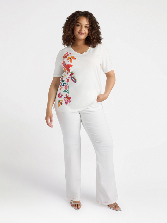 T-shirt with floral print