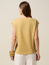 T-Shirt aus zwei Materialien mit Pailletten image number 1